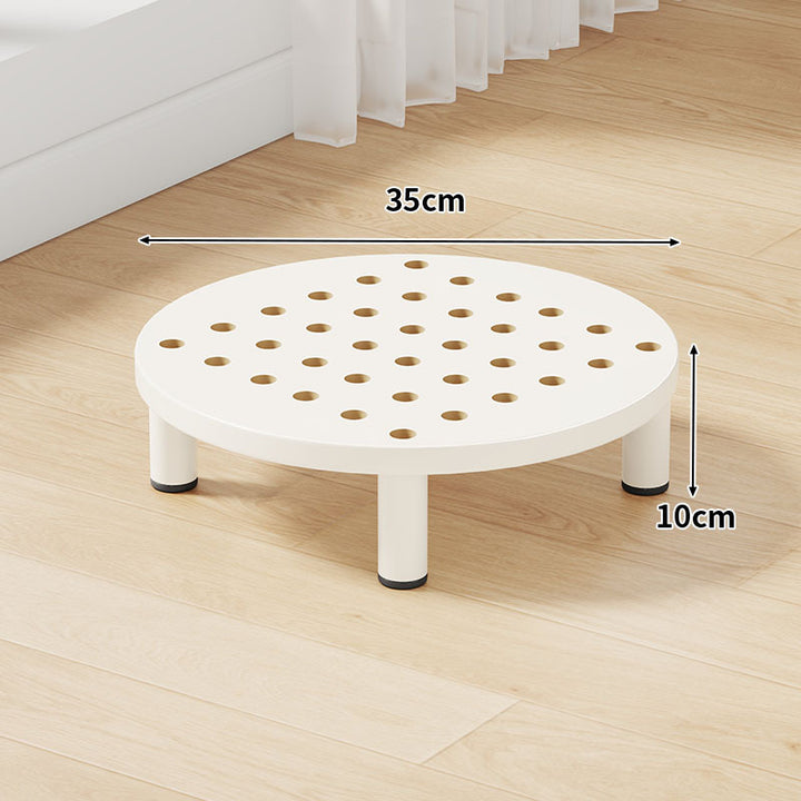 Low-Profile Ventilated Plastic Riser Platform with Anti-Slip Feet