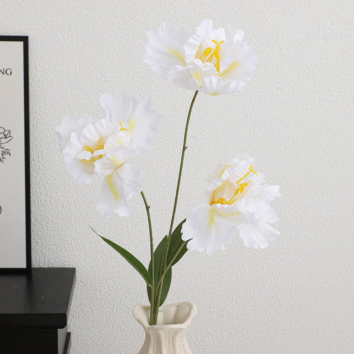 Artificial flower branch with lifelike details