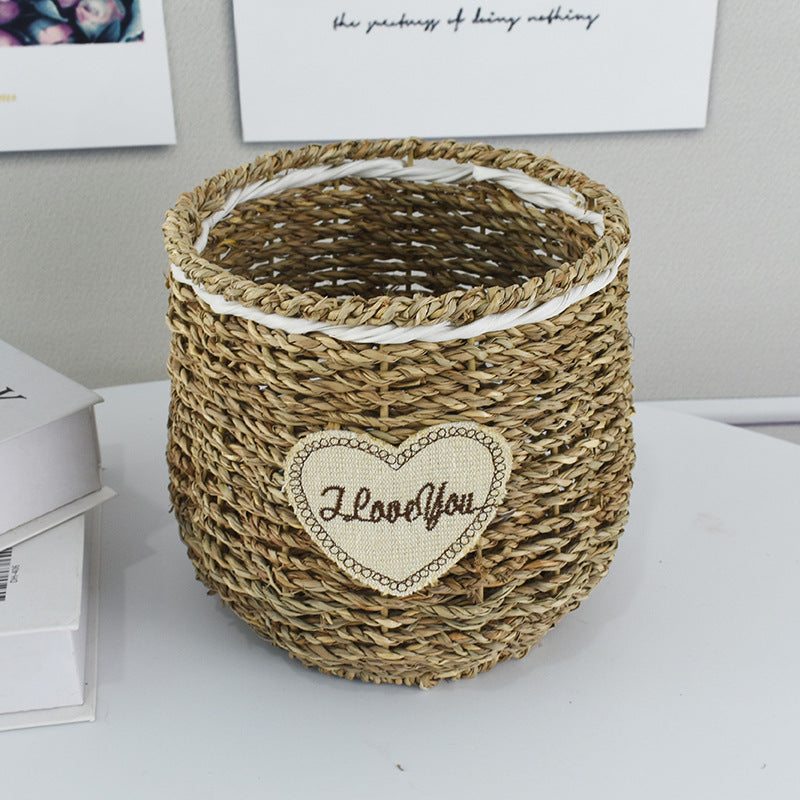Handcrafted Natural Woven Storage Basket