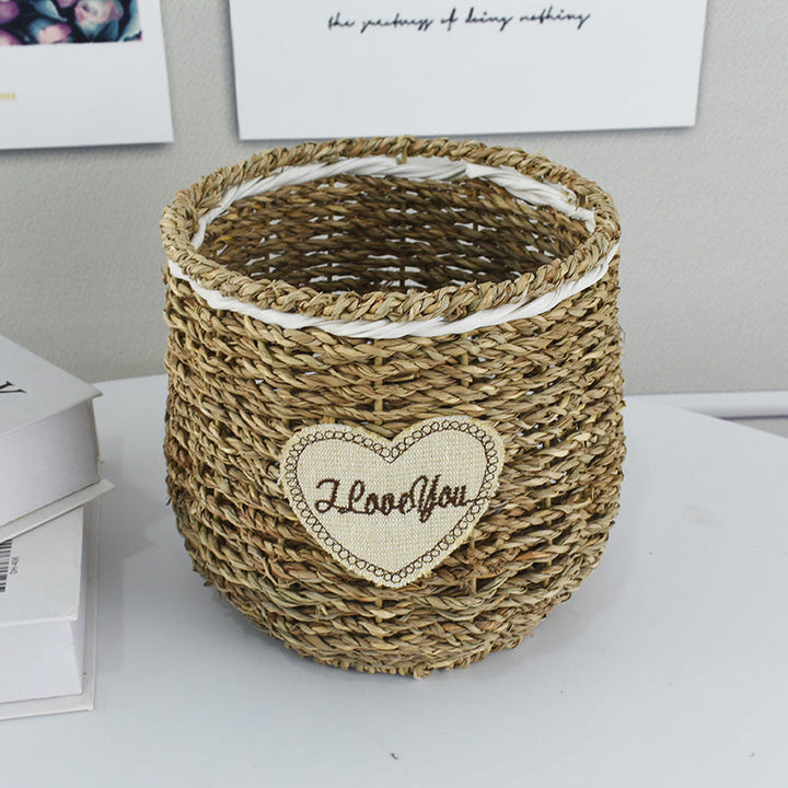 Handcrafted Natural Woven Storage Basket