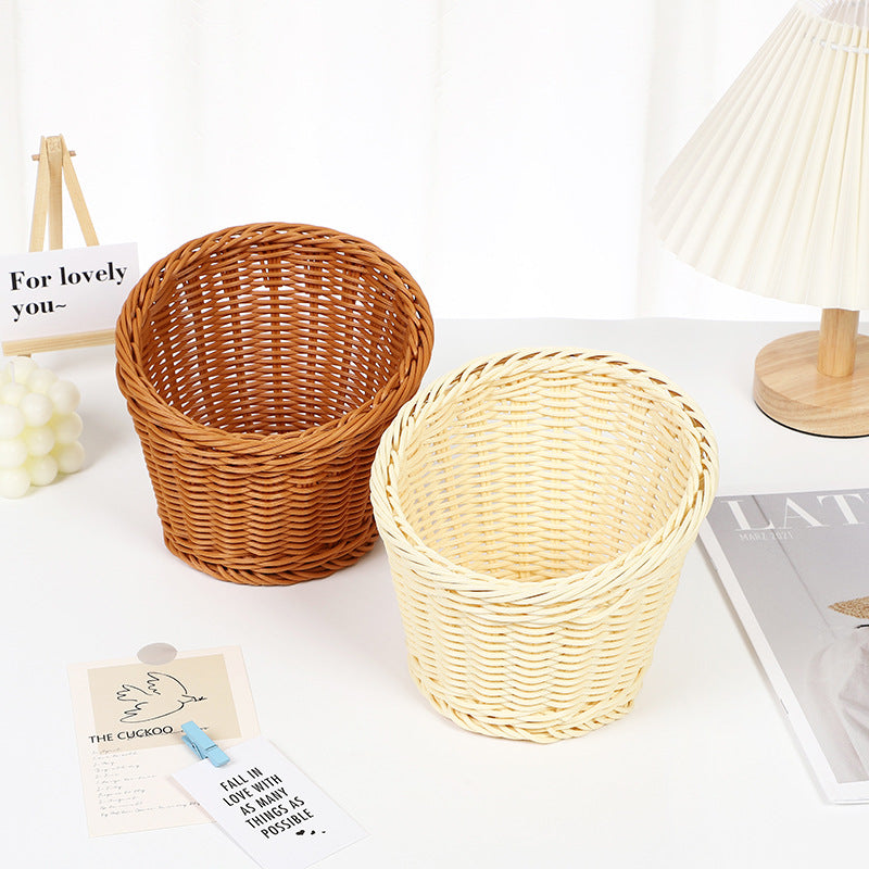 Decorative Woven Round Basket