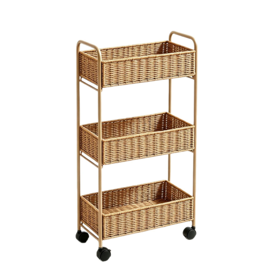 Elegant Storage Basket Made of Natural Rattan