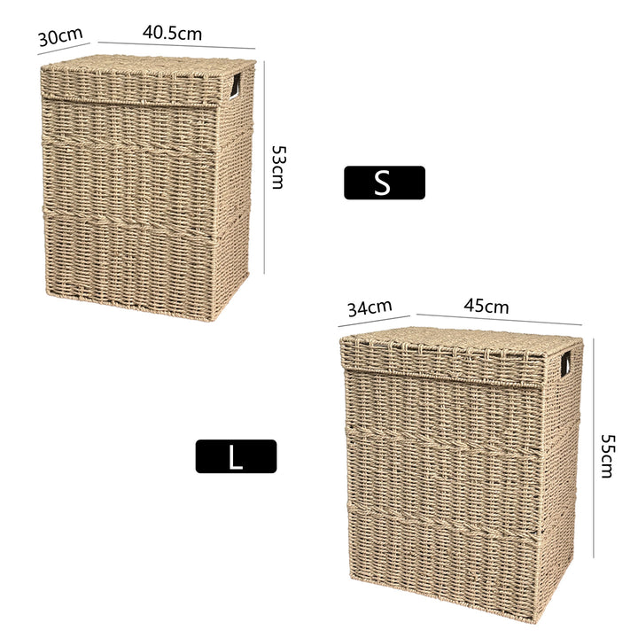 High-quality laundry basket with lid and handles