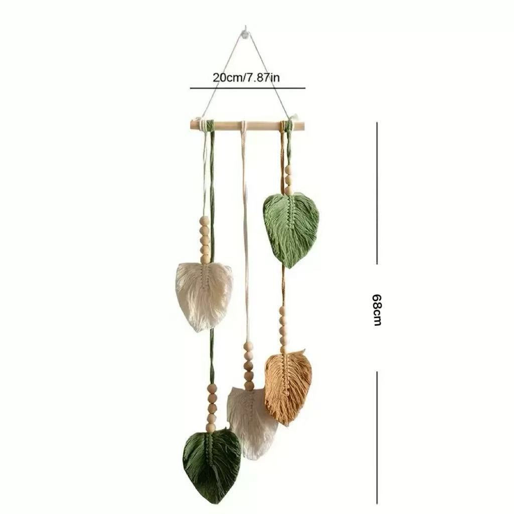 Nature-Inspired Macrame Leaf Wall Hanging