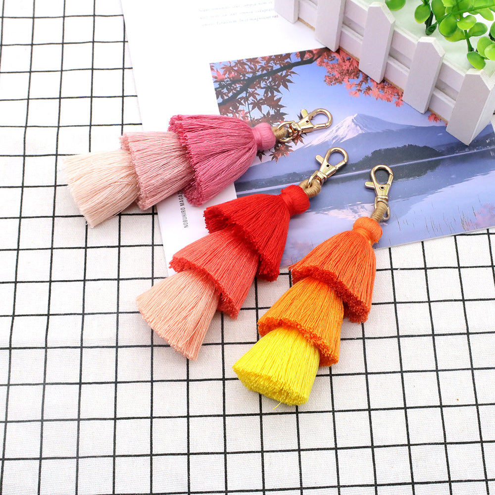 Decorative Macrame Keychain