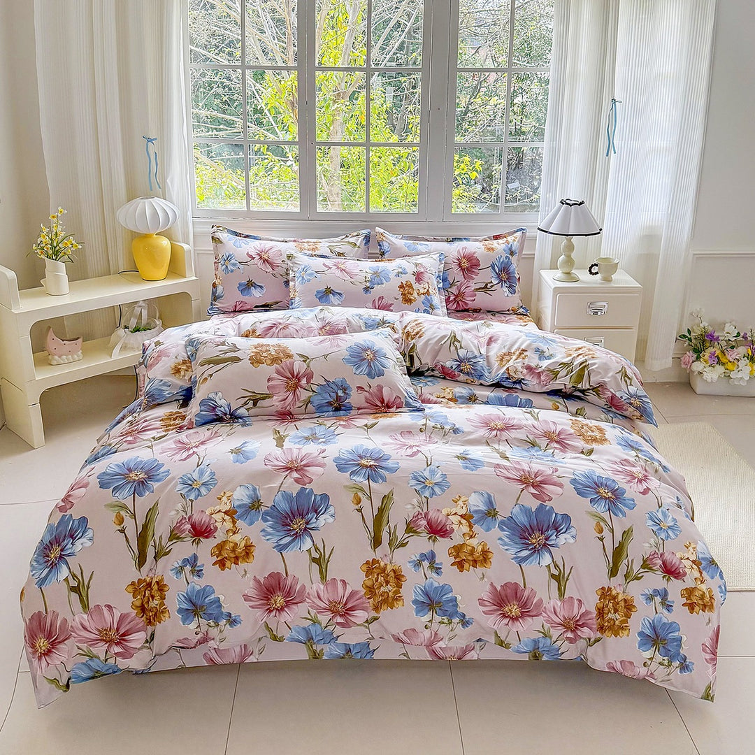 Luxury Floral Print Bedding Set