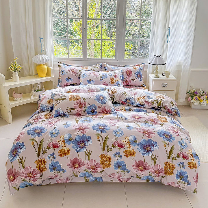 Luxury Floral Print Bedding Set