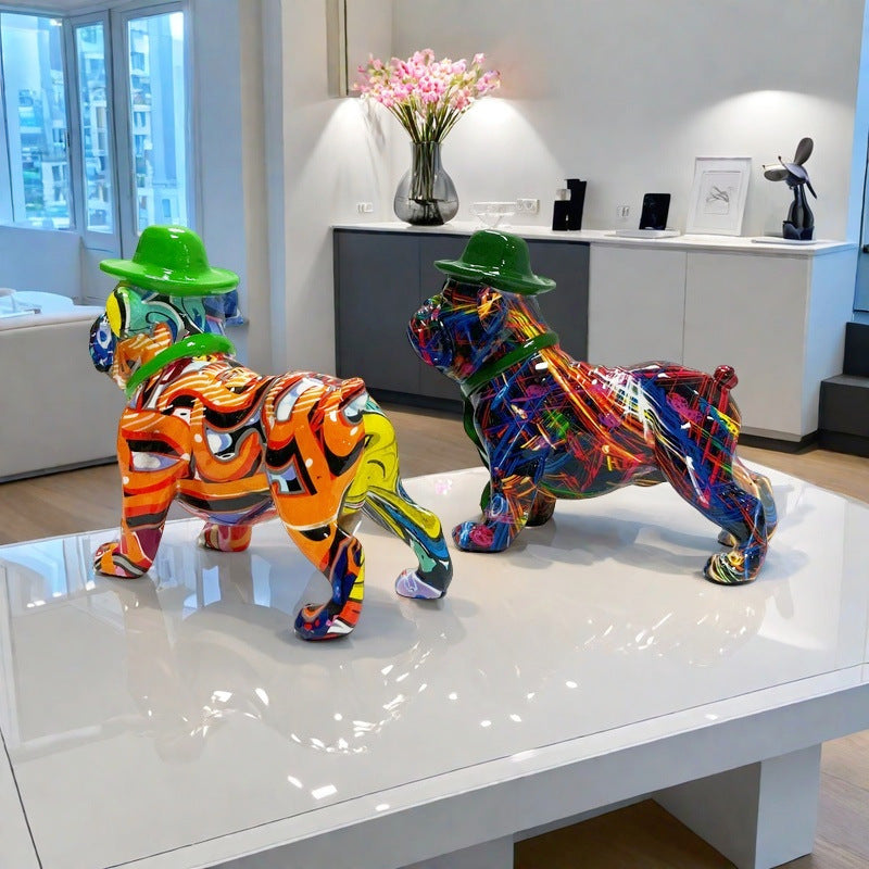 Colorful decorative figure