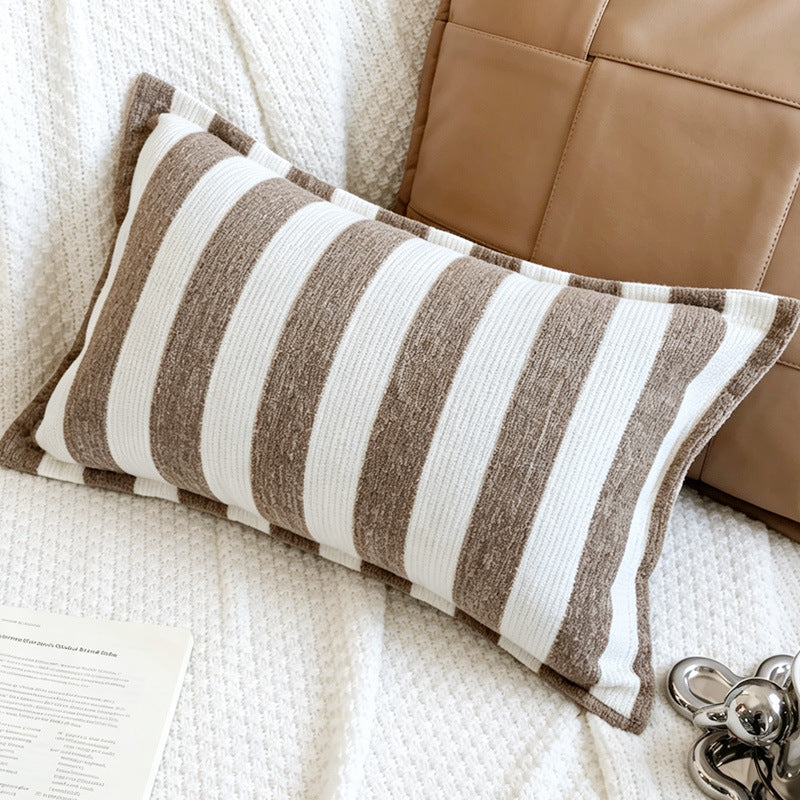 Decorative Striped Textured Accent Pillow