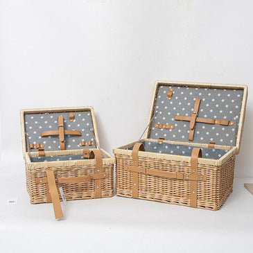 Handcrafted Wicker Storage Box