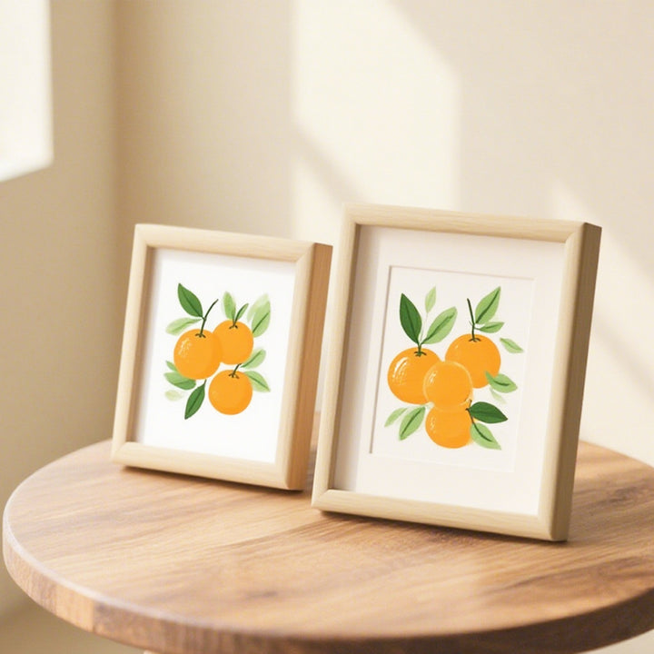 Framed Citrus Botanical Art
