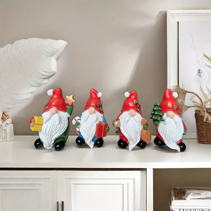 Playful Santa Claus decoration figure