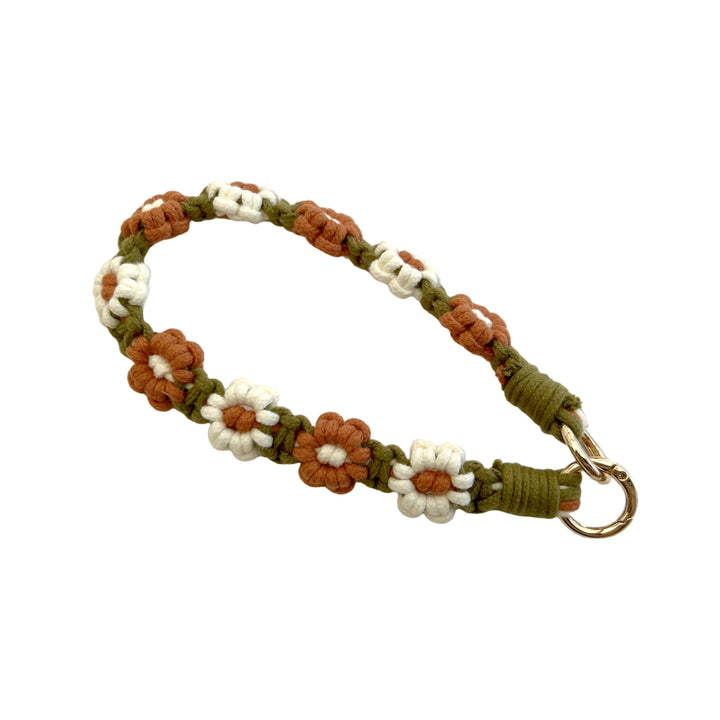 Flower Patterned Keychain Holder