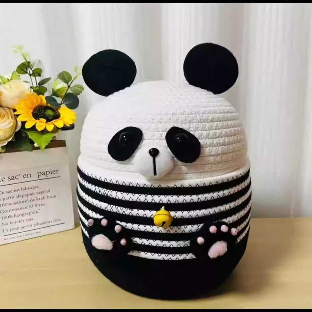 Funny Seat Pouf in Panda Design