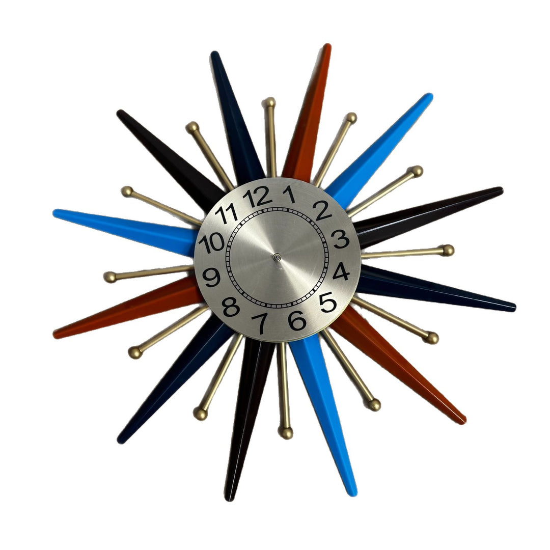 Retro Starburst Wall Clock