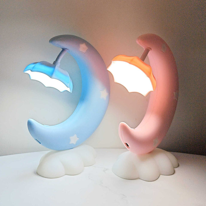 Decorative moon and cloud night light table lamp for children