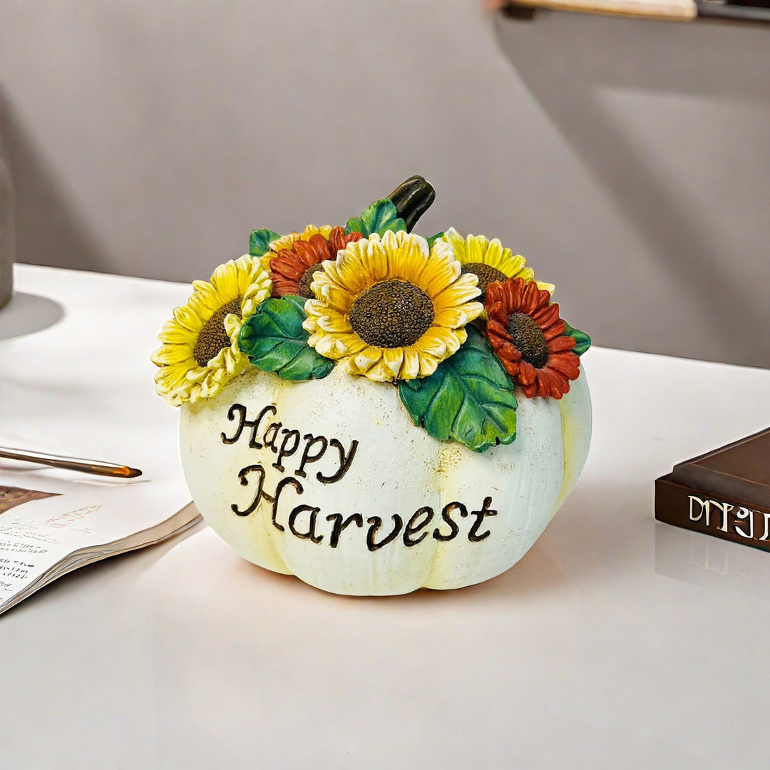 Decorative pumpkin sculpture