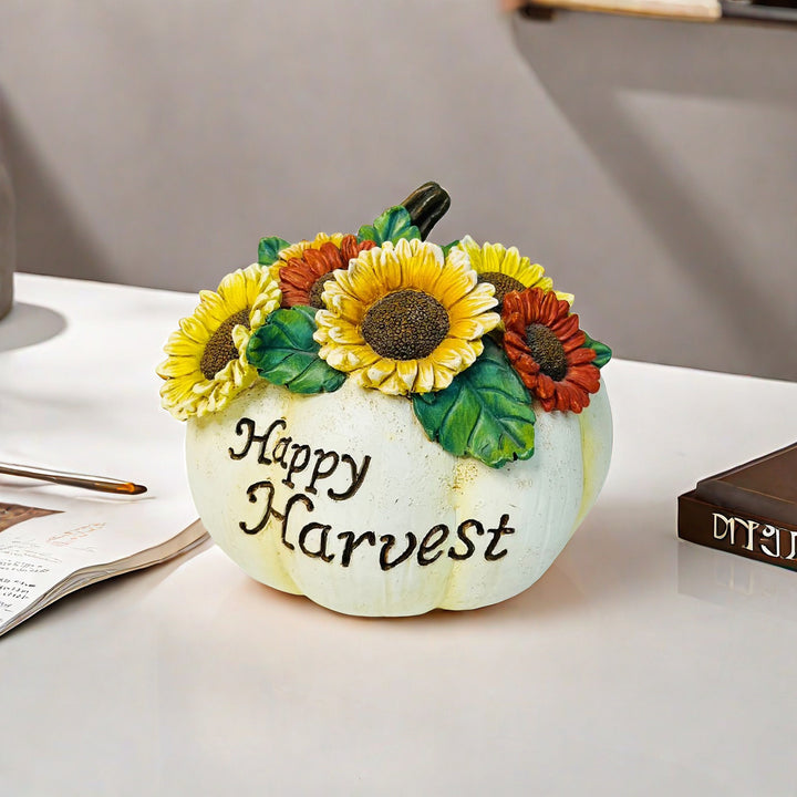 Decorative pumpkin sculpture