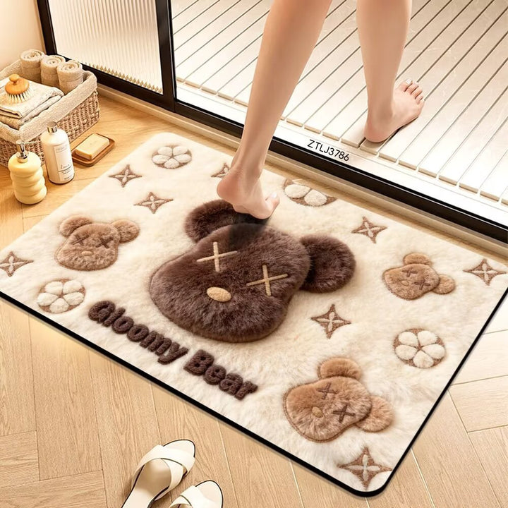 Plush Cartoon Themed Bath Mat