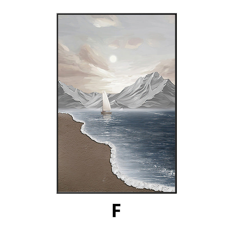 Coastal Beach Landscape Framed Wall Art