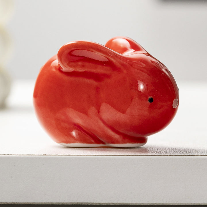 Decorative ceramic figure in bunny shape