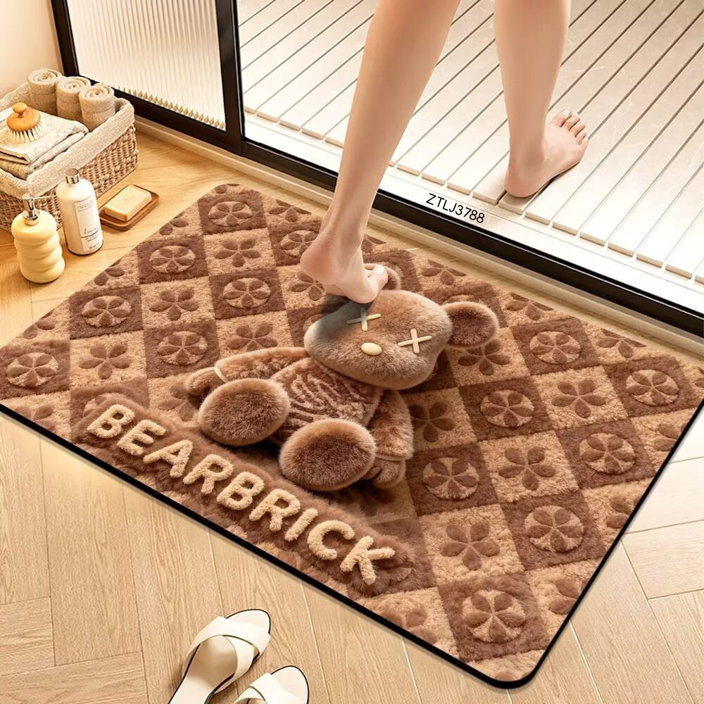 Plush Cartoon Themed Bath Mat