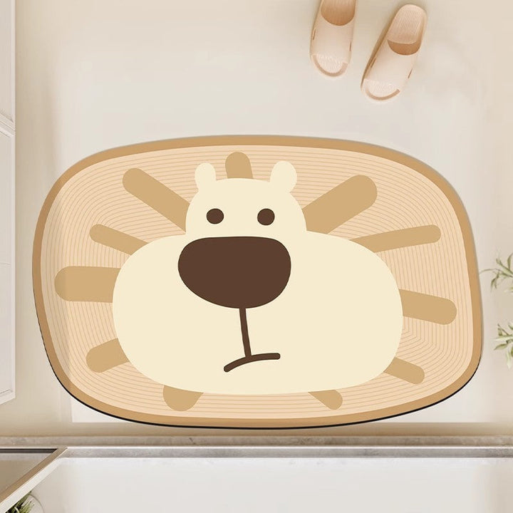 Cute Frog Design Bath Mat
