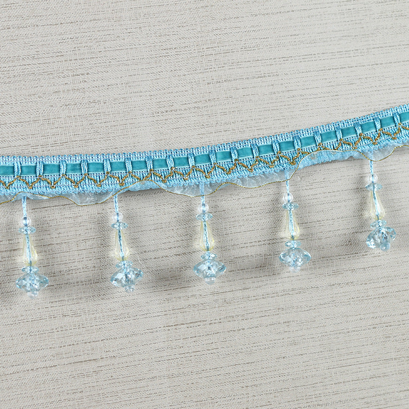 Decorative lace trim with pearls