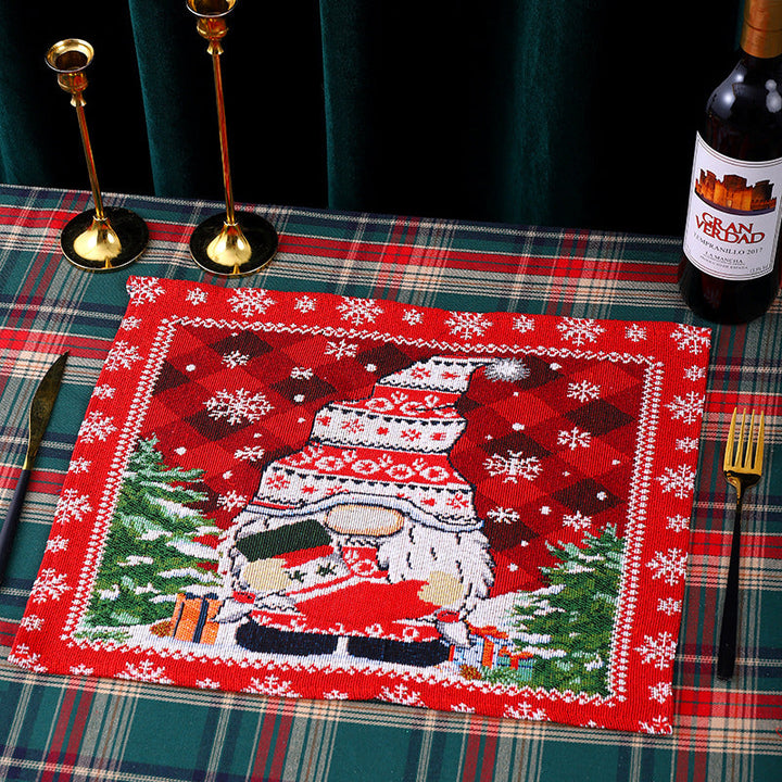 Festive tablecloth with Christmas pattern