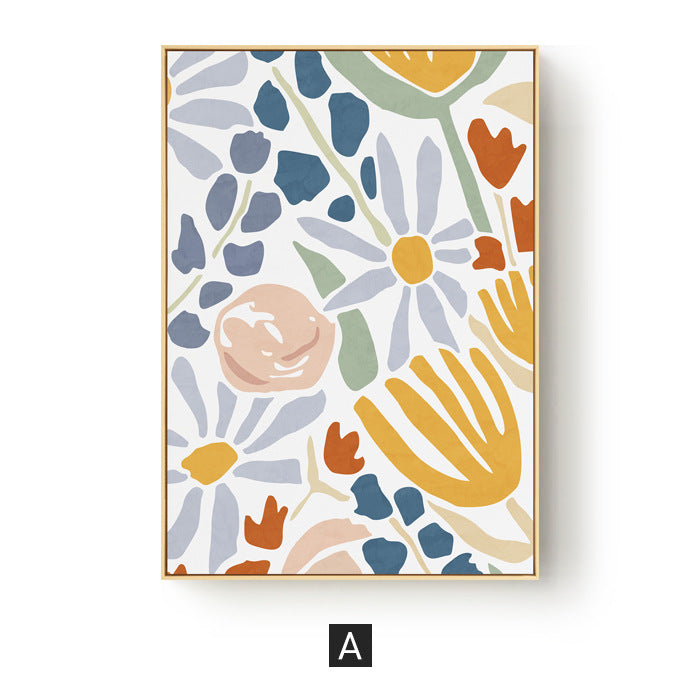 Floral Abstract Canvas Art Print