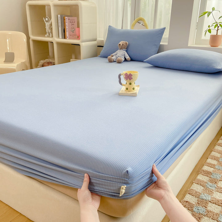 Stretchy Ribbed Mattress Protector