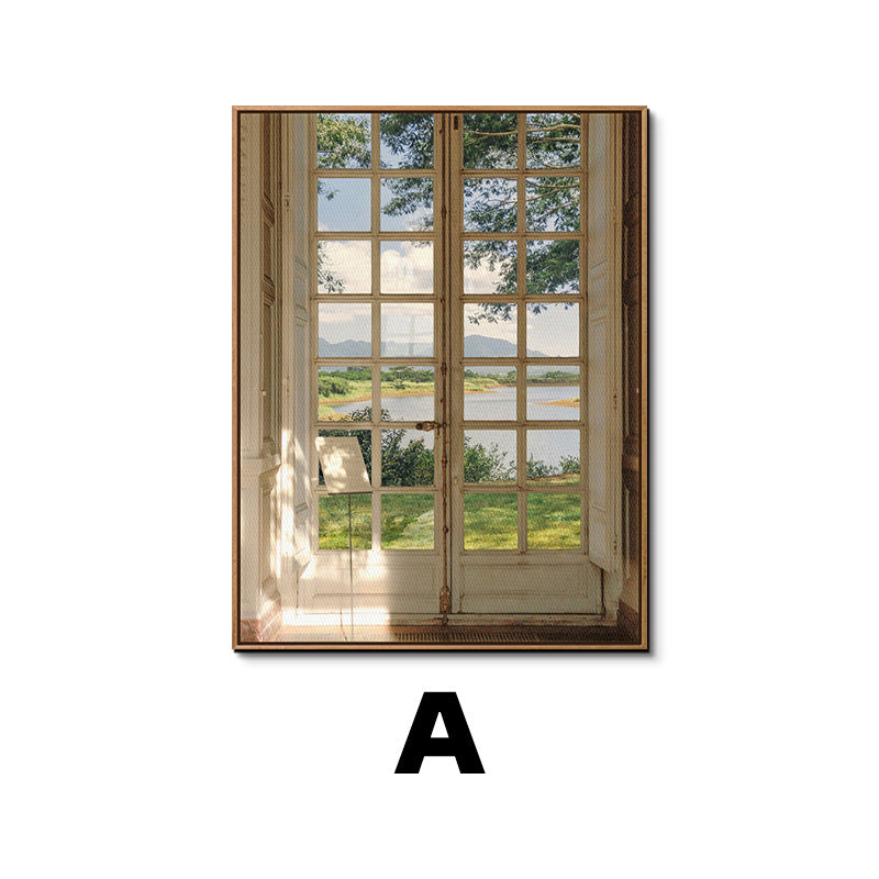 Framed Botanical Window Artwork