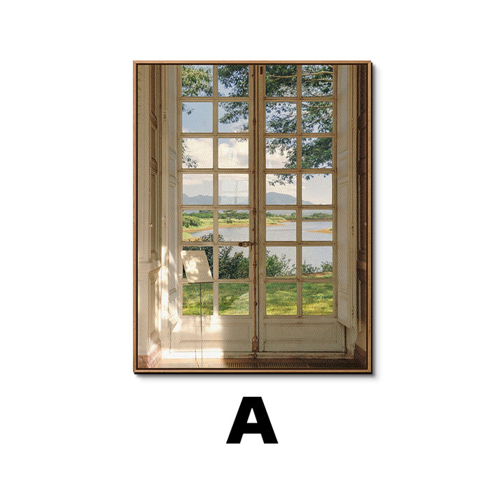 Framed Botanical Window Artwork