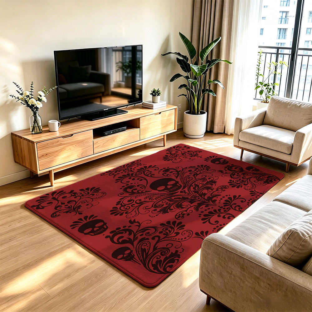 Artistic Skull Design Area Rug