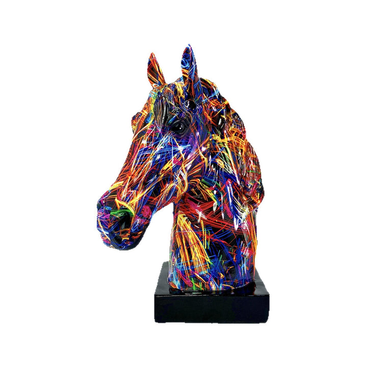 Artful horse sculpture made of high-quality resin