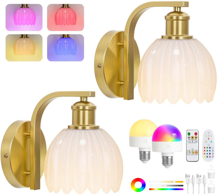 Color-changing LED wall lamp