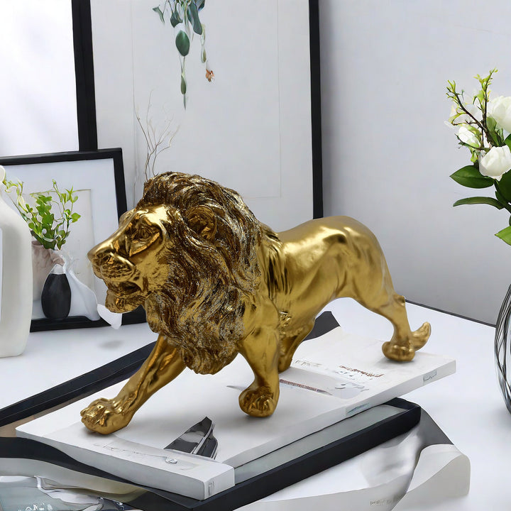 Decorative lion statue in modern style