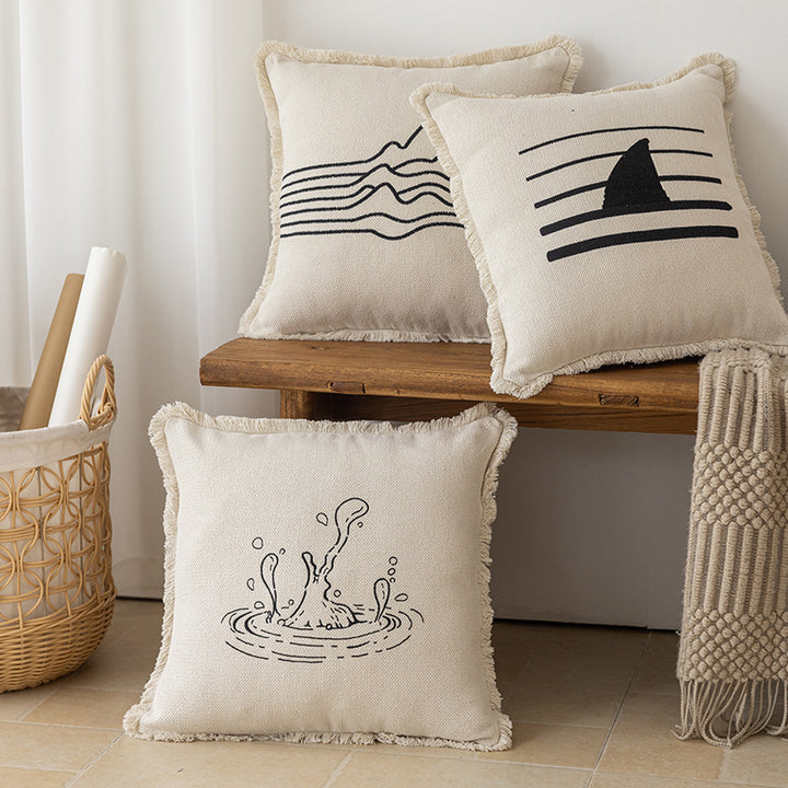 Coastal-Themed Decorative Throw Pillow
