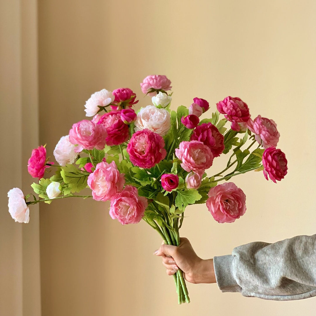 Realistic Artificial Peony Stem Arrangement