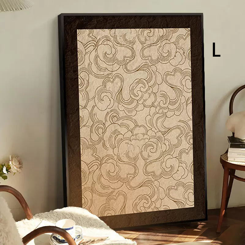 Floral Textured Framed Wall Art
