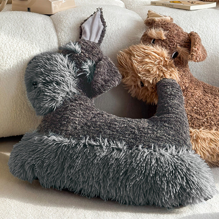 Animal-Themed Plush Decorative Cushion