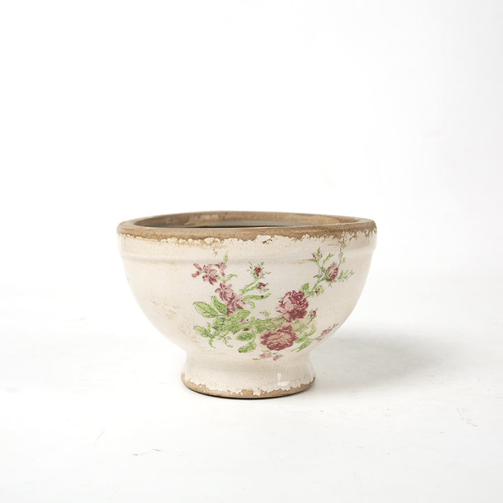 Floral Ceramic Planter