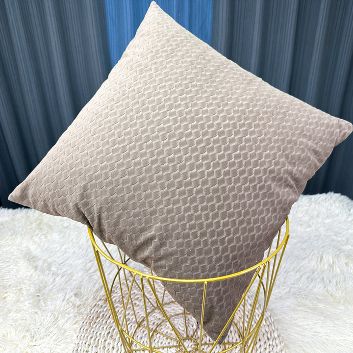 Textured Honeycomb Decorative Pillow