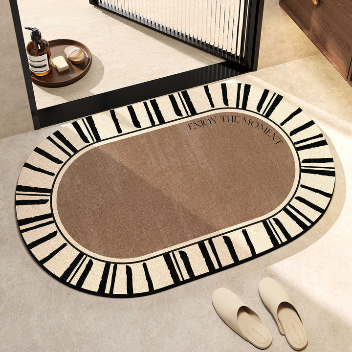 Elegant Oval Floor Mat