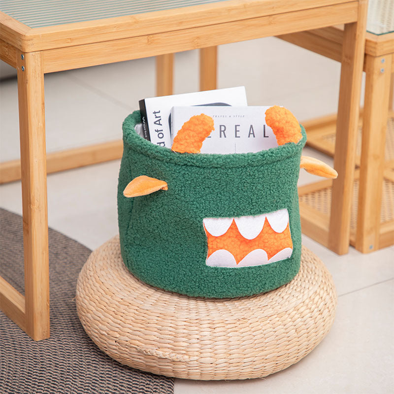 Storage basket in cute monster design
