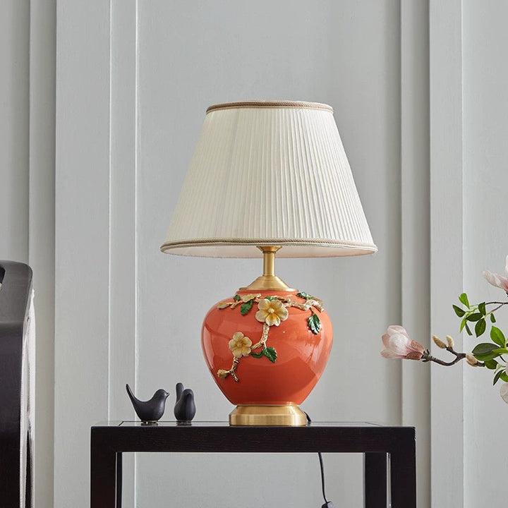 Artistic ceramic table lamp