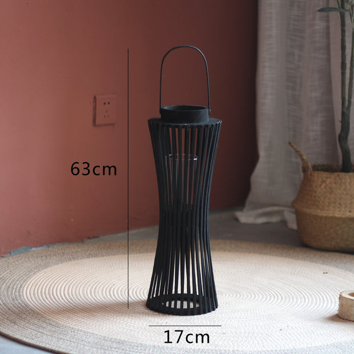 Modern lantern with braided design