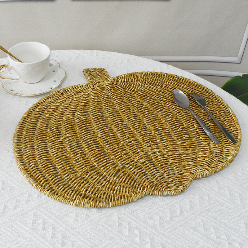 Decorative Woven Pumpkin Shaped Tray
