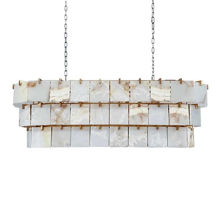 Luxurious Marble Rectangular Chandelier