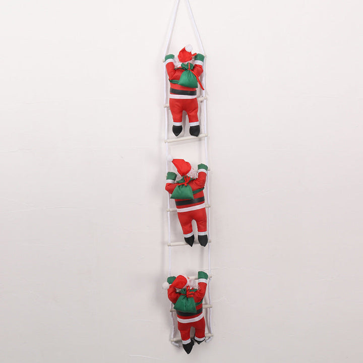 Playful Santa Claus Decoration Figure
